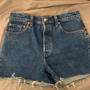 Levi High Waist Denim Shorts, Size 29